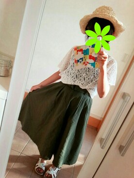 「2回目の投稿」｜Kanna❁*。さん（レディース・153cm）の夏コーディネート