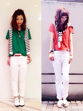 megmiさん（レディース・154cm）の夏コーディネート