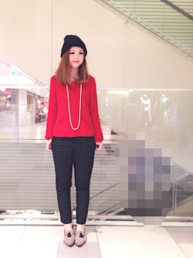 「KATHARINE ROSS（キャサリンロス）のアイテム（その他シューズ）」を使った、megmiさん（レディース・154cm）の冬コーディネート