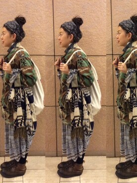 「Tatty Devine（タッティーディバイン）のアイテム（アクセサリー）」を使った、mitsunamiayumiさん（レディース・153cm）の秋コーディネート