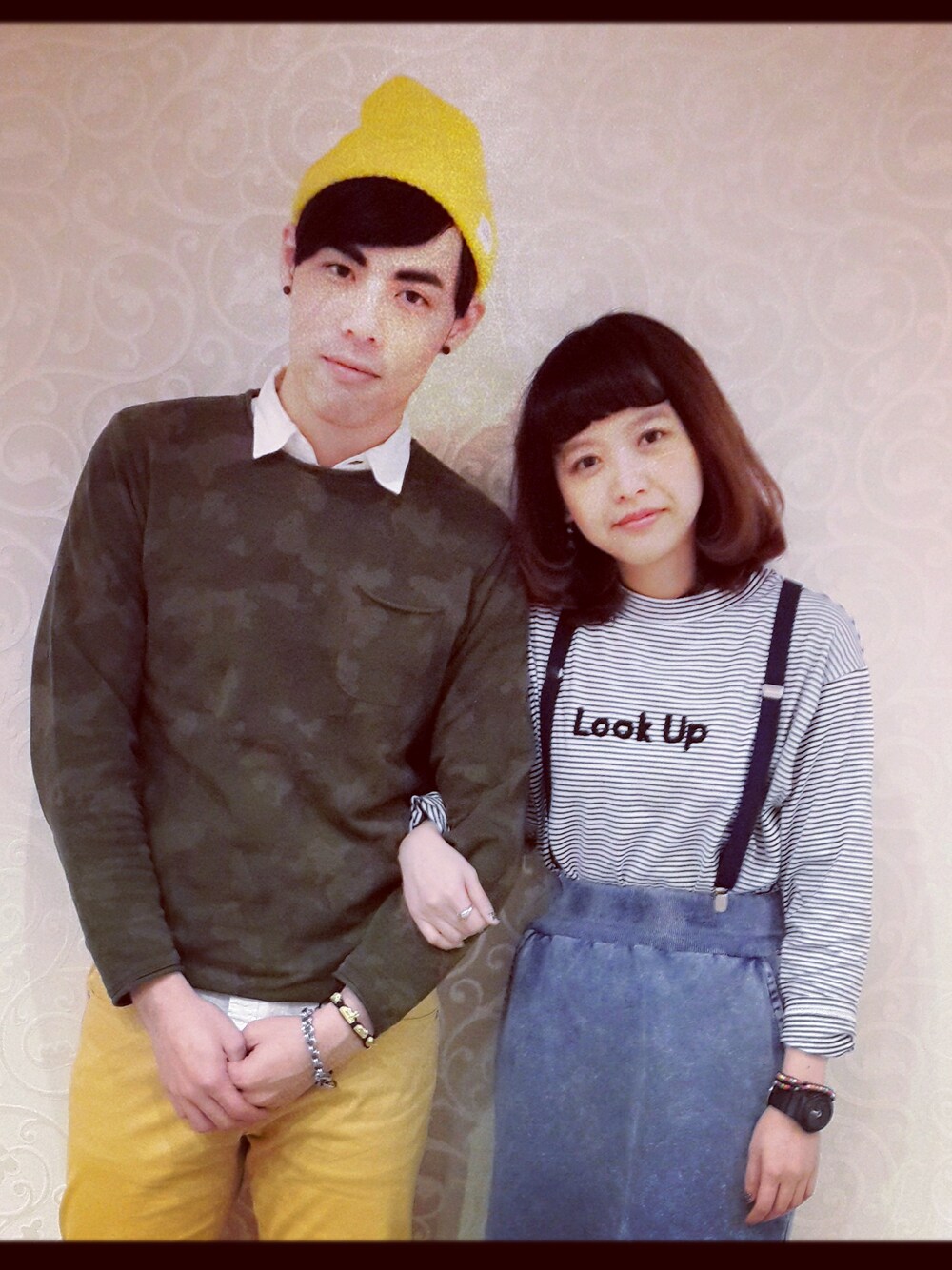 「GLOBAL WORKのアイテム（ニット/セーター、グリーン系）」を使った、鮑伯さん（メンズ・176cm）の夏コーディネートの1枚目の写真