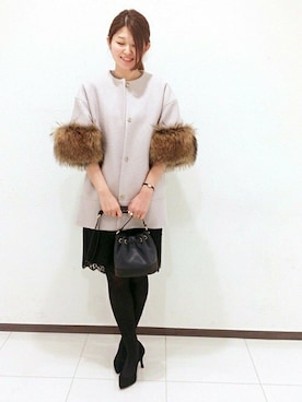 「La TOTALITE（ラトータリテ）のアイテム」を使った、yukimiさん（レディース・164cm）の冬コーディネート