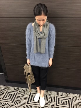 「rag & bone（ラグアンドボーン）のアイテム（その他トップス）」を使った、べラ スーさん（レディース・161cm）の秋コーディネート