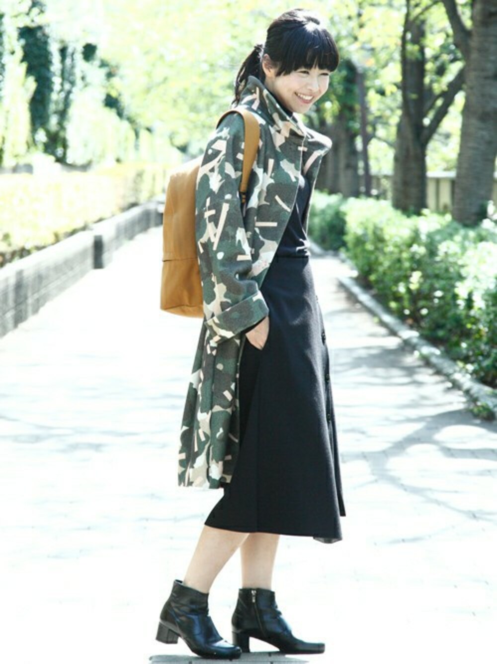 staff5さんの「CANVAS BAGS / ENNI BACKPACK（marimekko）」を使ったコーディネート