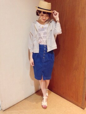 もってぃさん（レディース・158cm）の春コーディネート