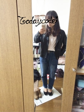 「chico_（チコ）のアイテム（パンツ）」を使った、y!さん（レディース・147cm）の秋コーディネート
