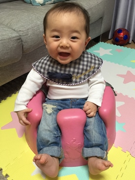 「ARMANI BABY（アルマーニベビー）のアイテム」を使った、︎masanpaさん（キッズ・60cm）の春コーディネート