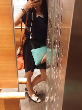 「ESPERANZA（エスペランサ）のアイテム（バレエシューズ）」を使った、prishoさん（レディース・155cm）の夏コーディネート