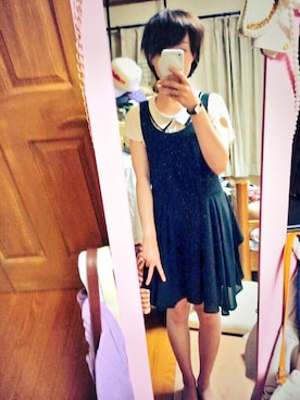 「SMADDY（スマディー）のアイテム」を使った、ゆうさん（レディース・154cm）の夏コーディネート