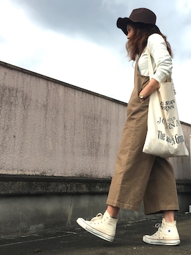 「TODAYFUL（トゥデイフル）のVintageトートバッグ（トートバッグ）」を使った、ankomotiさん（レディース・151cm）の春コーディネート