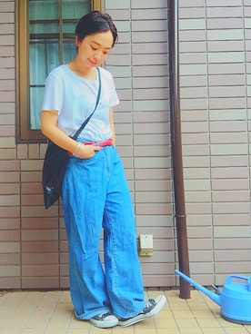 「LUC DNM （ラックデニム）のアイテム」を使った、Reina   さん（レディース・149cm）の夏コーディネート