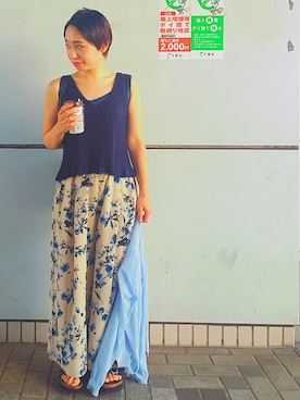 「アイテム（キャミソール）」を使った、Reina   さん（レディース・149cm・30代）の夏コーディネート