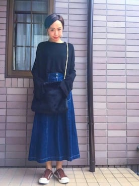 「アイテム（ピアス（両耳用））」を使った、Reina   さん（レディース・149cm・30代）の秋コーディネート