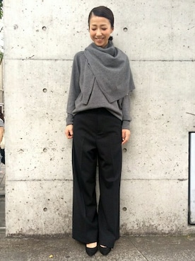 「PELLICO（ペリーコ）のアイテム」を使った、MIKAさん（レディース・160cm）の秋コーディネート