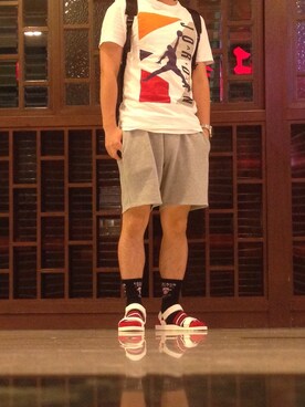 「Jordan」｜「アイテム（サンダル）」を使った、Jim's_wanさん（メンズ・168cm）の秋コーディネート
