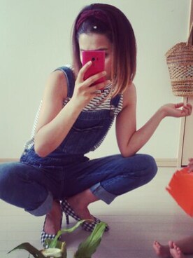 「pumps」｜「アイテム（オールインワン・サロペット）」を使った、ZOOさん（レディース・153cm）の夏コーディネート