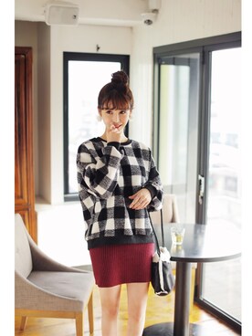 「holiday」｜「アイテム（スウェット）」を使った、Seoulgreatさん（レディース・163cm）の冬コーディネート