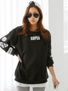 「sweatshirt」｜Seoulgreatさん（レディース・163cm）の冬コーディネート