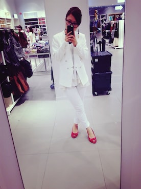 「AS KNOW AS plus（アズノゥアズプラス）のアイテム（パンプス）」を使った、Maki Handaさん（レディース・156cm）の秋コーディネート