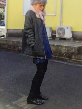 「SMITH'S（スミス）のアイテム（ブルゾン）」を使った、ciccaさん（レディース・166cm）の冬コーディネート