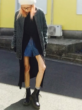 「SMITH'S（スミス）のアイテム（ブルゾン）」を使った、ciccaさん（レディース・166cm）の春コーディネート