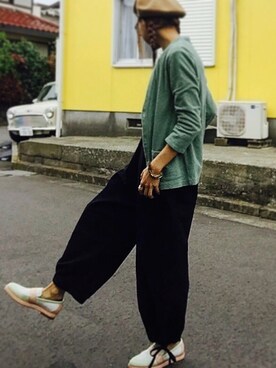 「MALAIKA（マライカ）のアイテム（オールインワン・サロペット）」を使った、ciccaさん（レディース・166cm）の春コーディネート