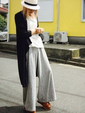 「one way（ワンウェイ）のアイテム（シューズ）」を使った、ciccaさん（レディース・166cm）の春コーディネート