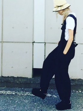 「MALAIKA（マライカ）のアイテム（オールインワン・サロペット）」を使った、ciccaさん（レディース・166cm）の夏コーディネート