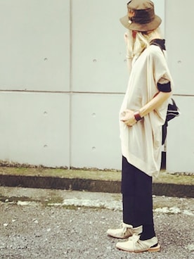 「tricot COMME des GARCONS（トリココムデギャルソン）のアイテム（サンダル）」を使った、ciccaさん（レディース・166cm）の秋コーディネート