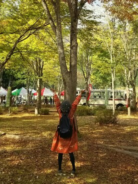 「ベレー」｜「アイテム（ワンピース/ドレス）」を使った、kyonnさん（レディース・151cm）の秋コーディネート
