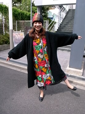 「ミックススタイル」｜「アイテム（その他アウター）」を使った、CAMBIOさん（レディース・156cm）の秋コーディネート