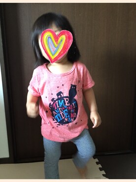 「おうち」｜「アイテム（パンツ）」を使った、satohiさん（キッズ・80cm）の春コーディネート