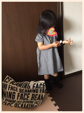 「おうち」｜「アイテム（腕時計）」を使った、satohiさん（キッズ・80cm）の夏コーディネート