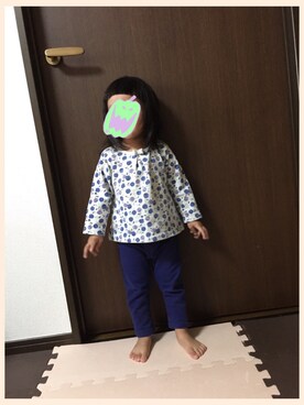 「おうち」｜satohiさん（キッズ・80cm）の秋コーディネート