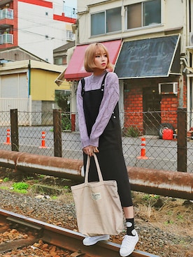 「2PER（2プロ）のアイテム」を使った、2perさん（レディース・162cm）の春コーディネート