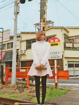 「2PER（2プロ）のアイテム」を使った、2perさん（レディース・161cm）の春コーディネート