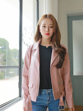 「2PER（2プロ）のアイテム」を使った、2perさん（レディース・161cm）の春コーディネート