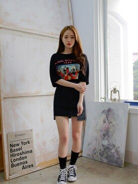 「2PER（2プロ）のアイテム」を使った、2perさん（レディース・160cm）の春コーディネート