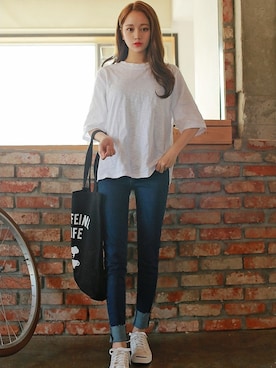 「2PER（2プロ）のアイテム」を使った、2perさん（レディース・160cm）の春コーディネート