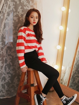 「オルチャンファッション」｜2perさん（レディース・160cm）の春コーディネート