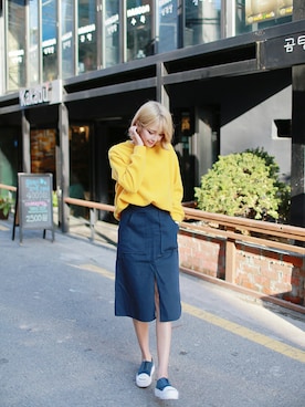 「2PER（2プロ）のアイテム」を使った、2perさん（レディース・161cm）の春コーディネート