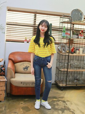 「2PER（2プロ）のアイテム」を使った、2perさん（レディース・161cm）の春コーディネート