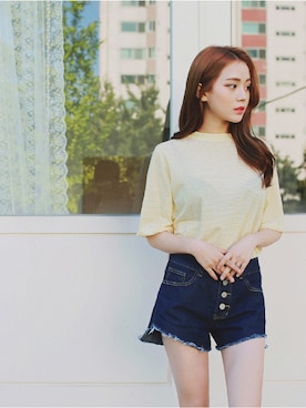 「2PER（2プロ）のアイテム」を使った、2perさん（レディース・161cm）の夏コーディネート