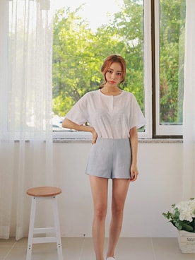 「2PER（2プロ）のアイテム」を使った、2perさん（レディース・162cm）の夏コーディネート