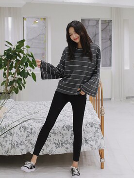 「 ラクチンコーデ」｜2perさん（レディース・163cm）の秋コーディネート