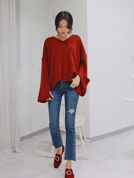 「 ニット」｜2perさん（レディース・163cm）の秋コーディネート