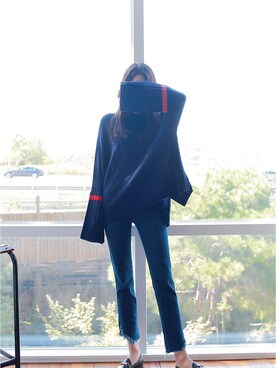 「2PER（2プロ）のアイテム」を使った、2perさん（レディース・163cm）の秋コーディネート