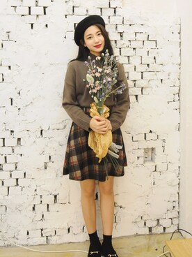 「2PER（2プロ）のアイテム」を使った、2perさん（レディース・163cm）の秋コーディネート