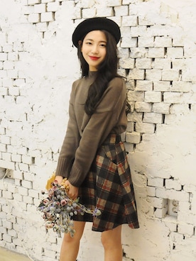 「2PER（2プロ）のアイテム」を使った、2perさん（レディース・163cm）の秋コーディネート