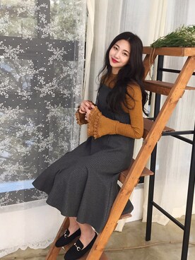 「 ニット」｜2perさん（レディース・163cm）の秋コーディネート